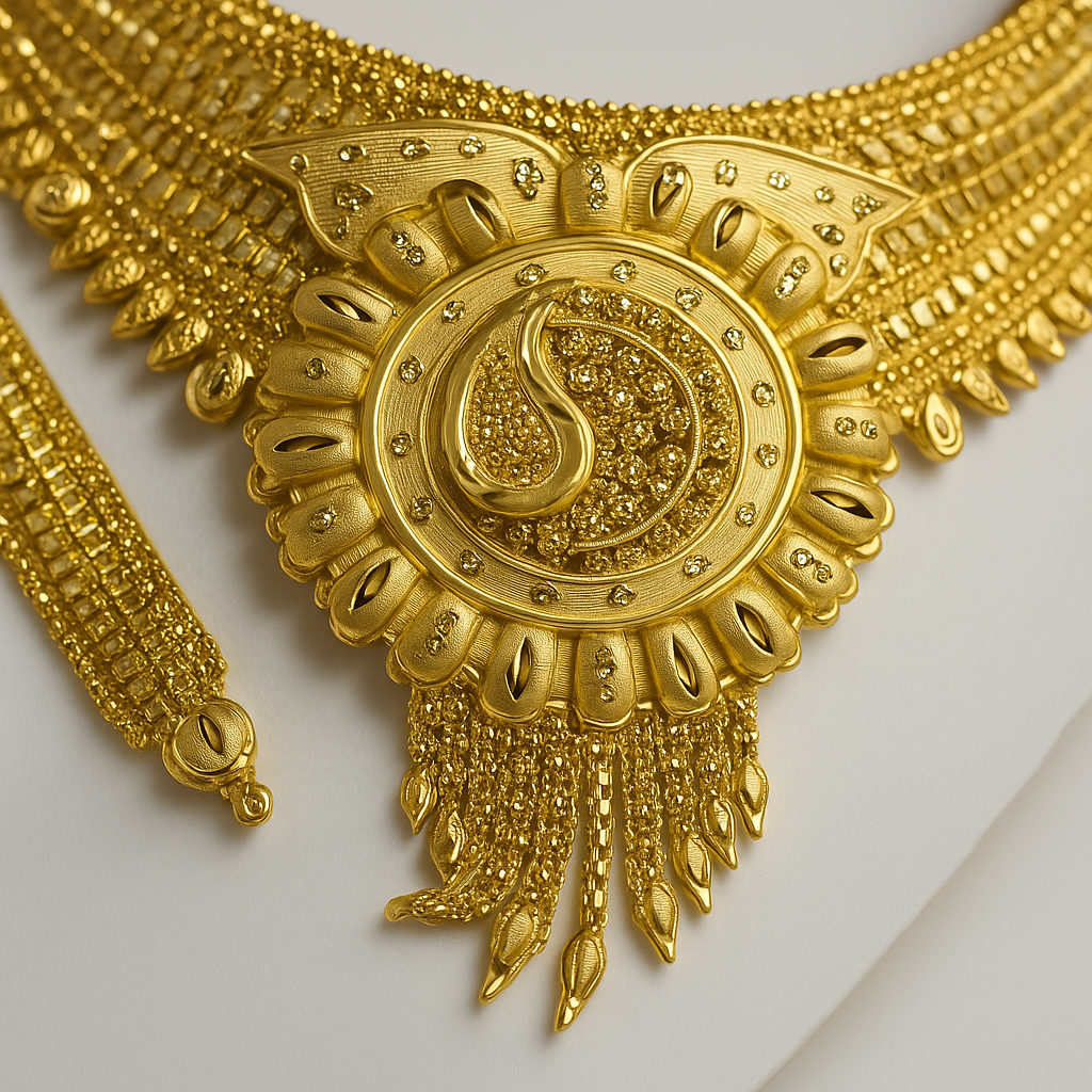 Royal Gold-Look Bridal Set